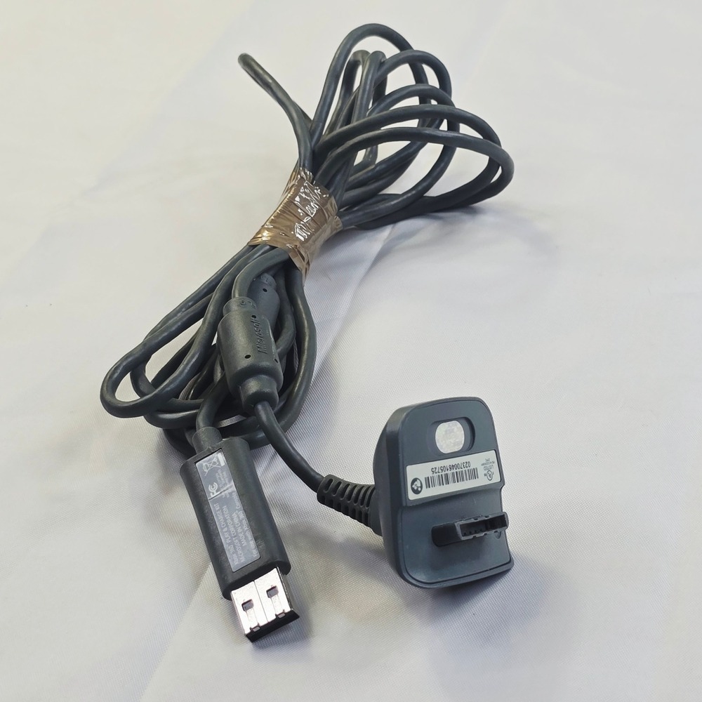 Microsoft Xbox 360 Play & Charge Kit Charging Cable Grey OEM Genuine